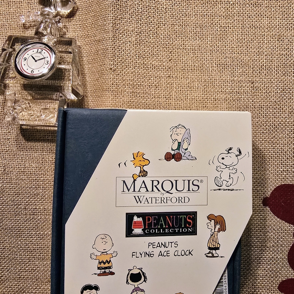 Waterford Crystal Peanuts Flying Ace Clock